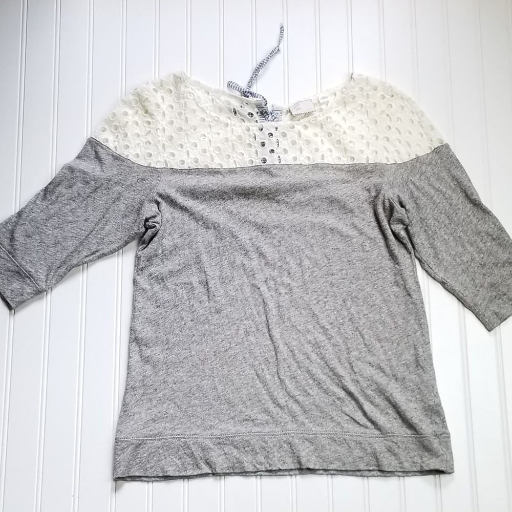 Anthro Postage Stamp Top Medium